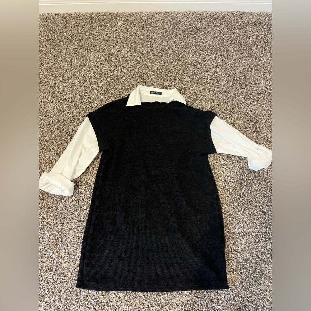 SHEIN Collared Sweater Dress - XS